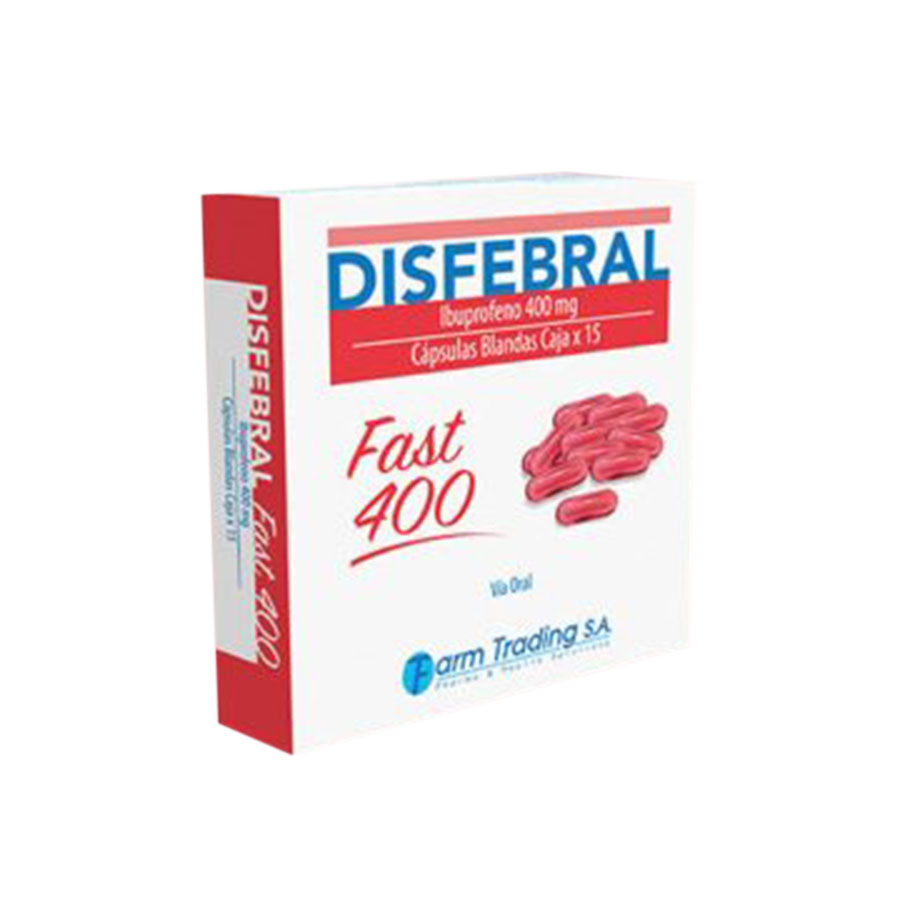 Disfebral fast 400 mg cápsulas blandas x 16 462542