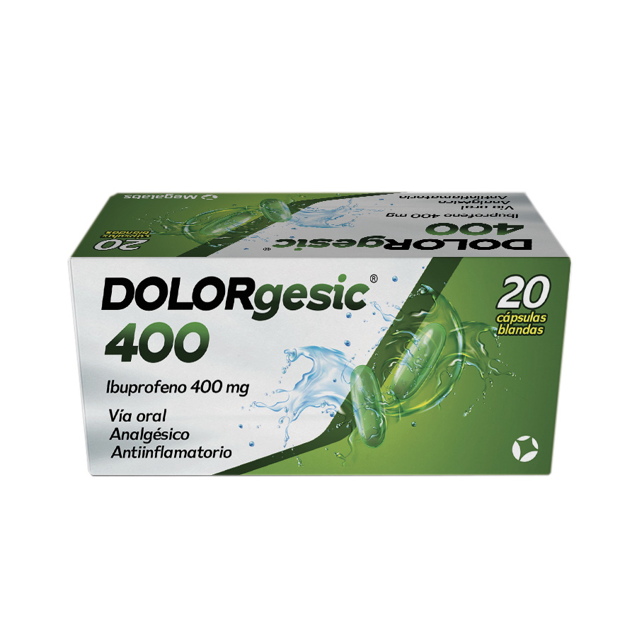 Analgésico dolorgesic 400 mg cápsulas x 20 462562