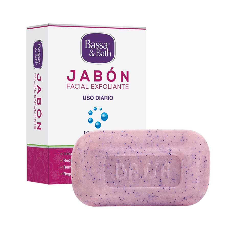 Jabón en barra bassa & bath facial exfoliante 90 g 462668