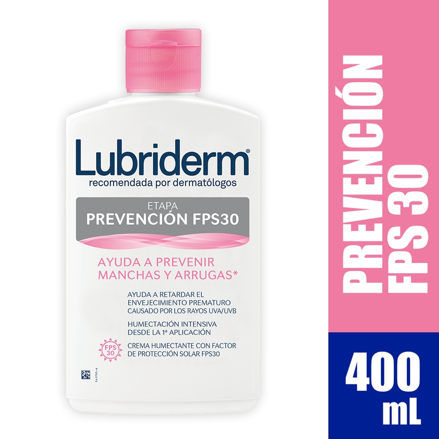 Crema lubriderm etapa prevención fps 30 400 ml 462671