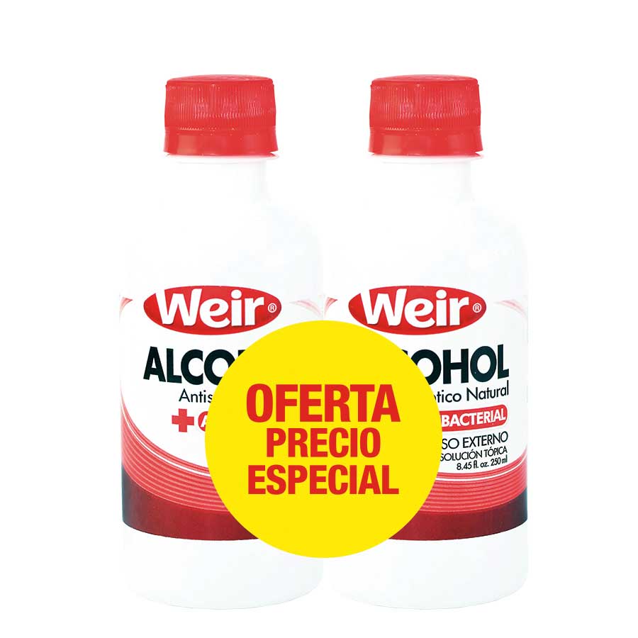 Alcohol antiséptico weir pack 250 ml 462733