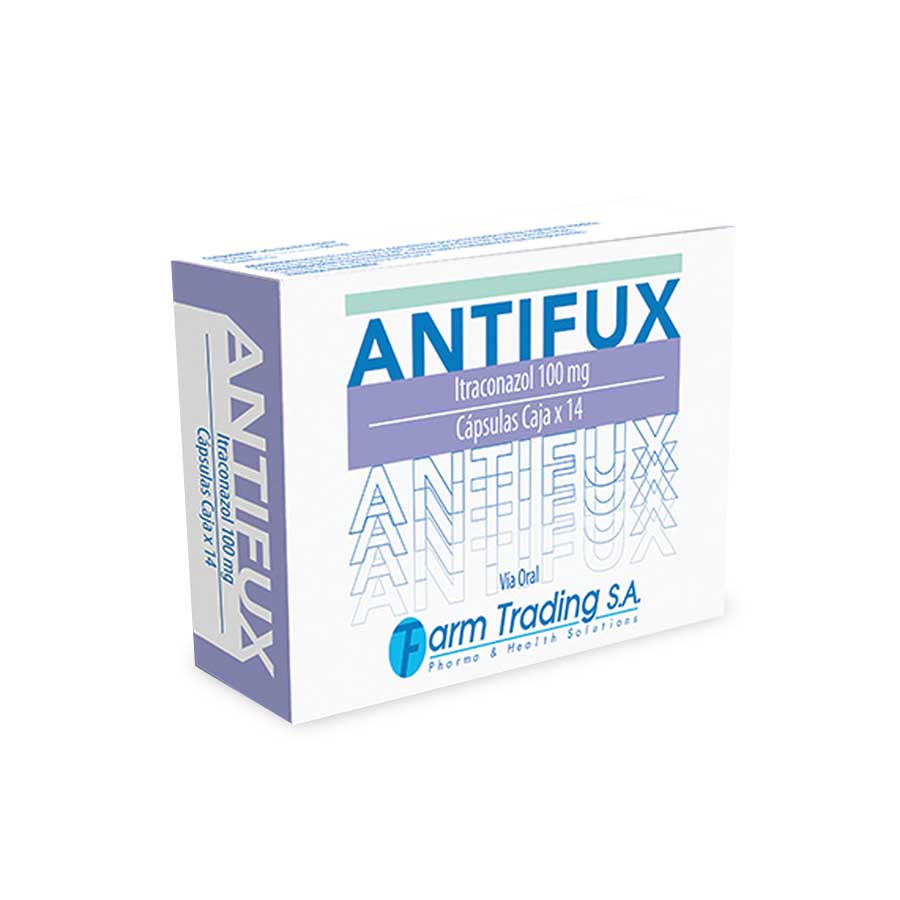 Antifux 100mg farmtrading cápsulas 462761