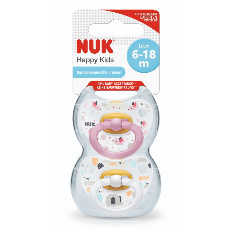 Entretenedor nuk happy kids 6 a 18 meses 2 unidades 462768