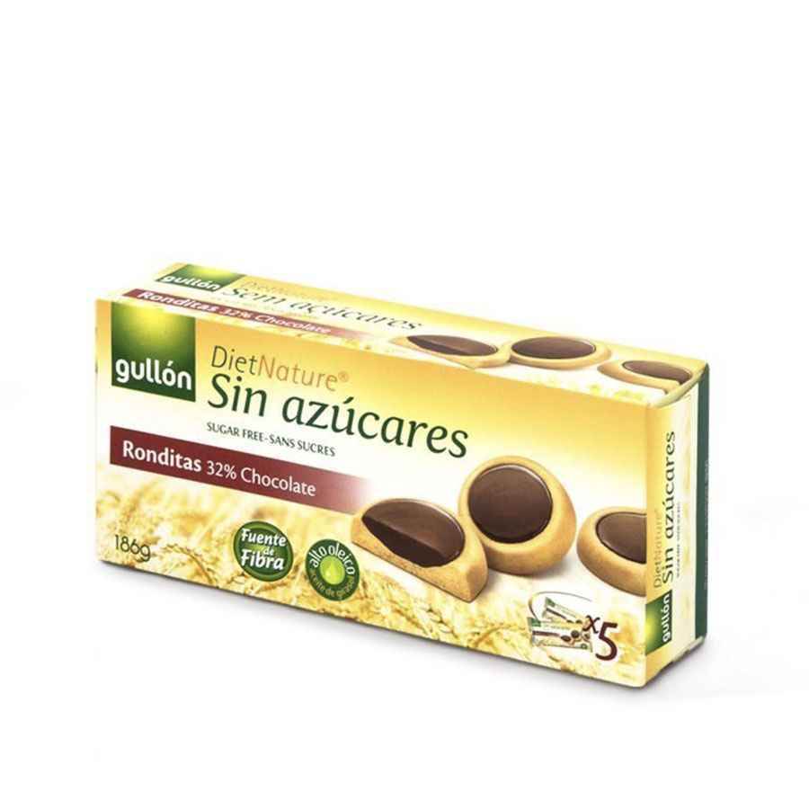 Galletas gullon con chocolate 186 g 462792