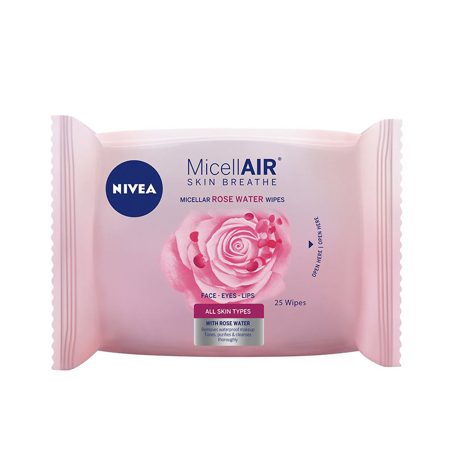 Toallitas faciales nivea micellair rose 25 unidades 462888