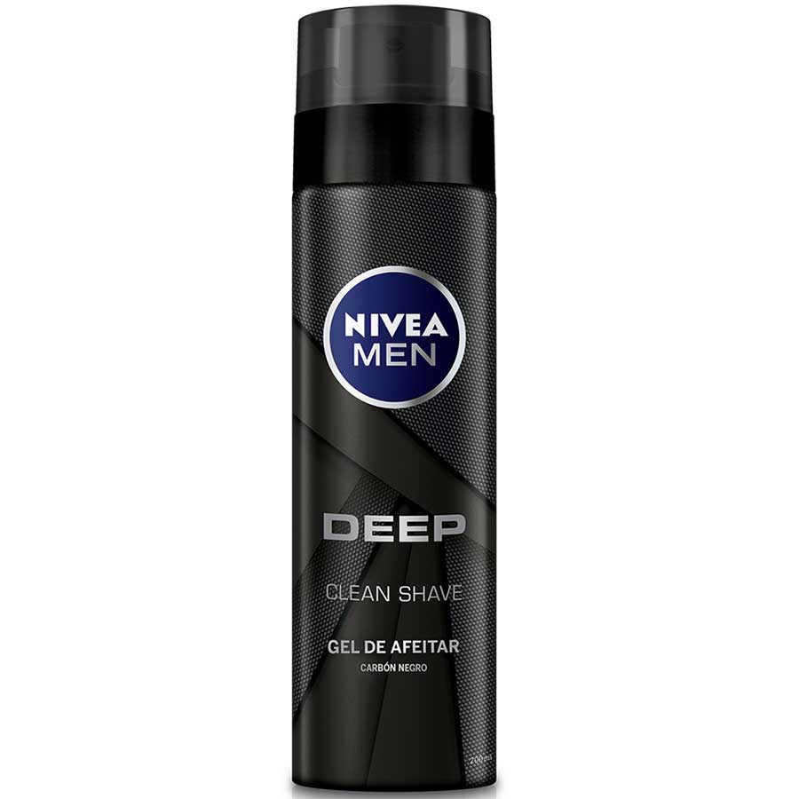 Gel de afeitar nivea deep con carbón negro 200 ml 463043