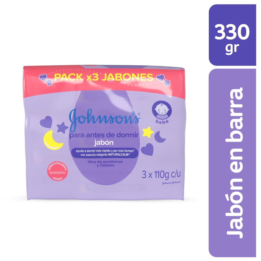 Jabón johnson&johnson baby antes de dormir 330 gr 463124