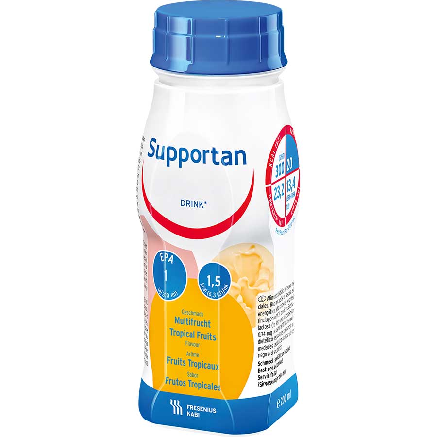 Bebida nutricional supportan drink drink frutas tropicales 200 ml 463201