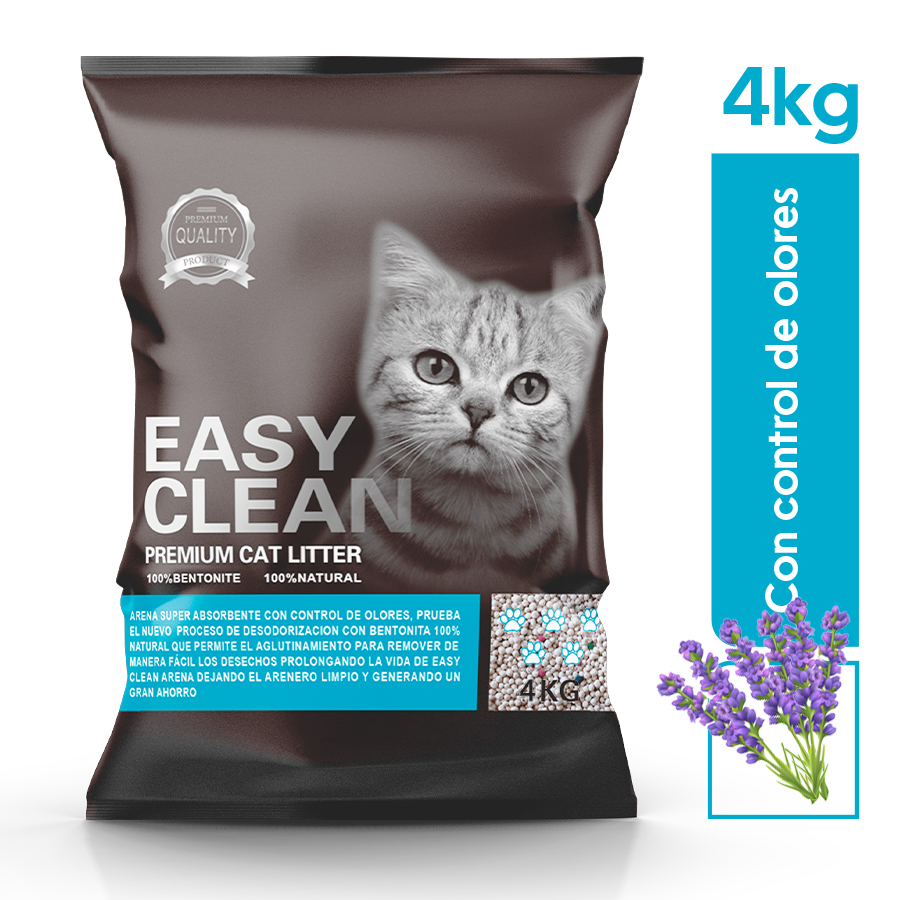 Arena para gato easy clean absor-gato lav 4 kg 463220