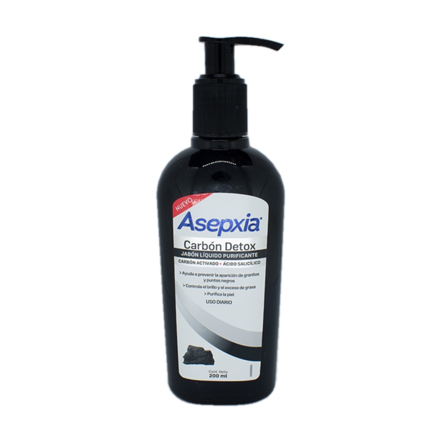 Jabón líquido asepxia carbón 200ml 463456