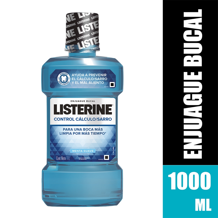 Enjuague bucal listerine control cálculo/sarro 1000ml 463464