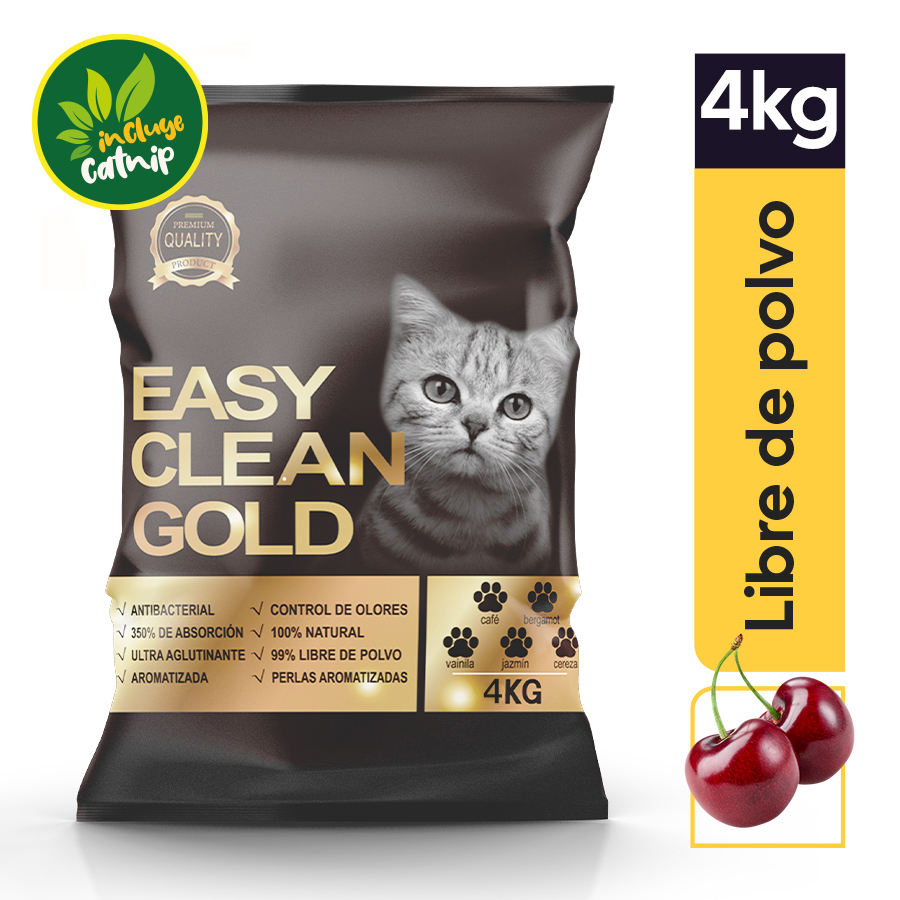 Arena para gato easy clean gold cereza 4 kg 463569