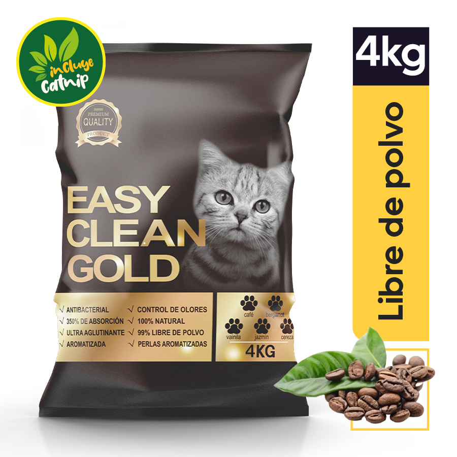 Arena para gato easy clean gold cafe 4 kg 463570