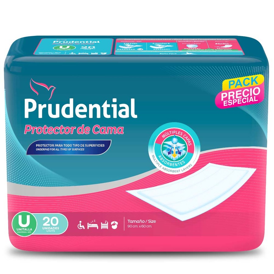 Protector de cama prudential 20 unidades 463607