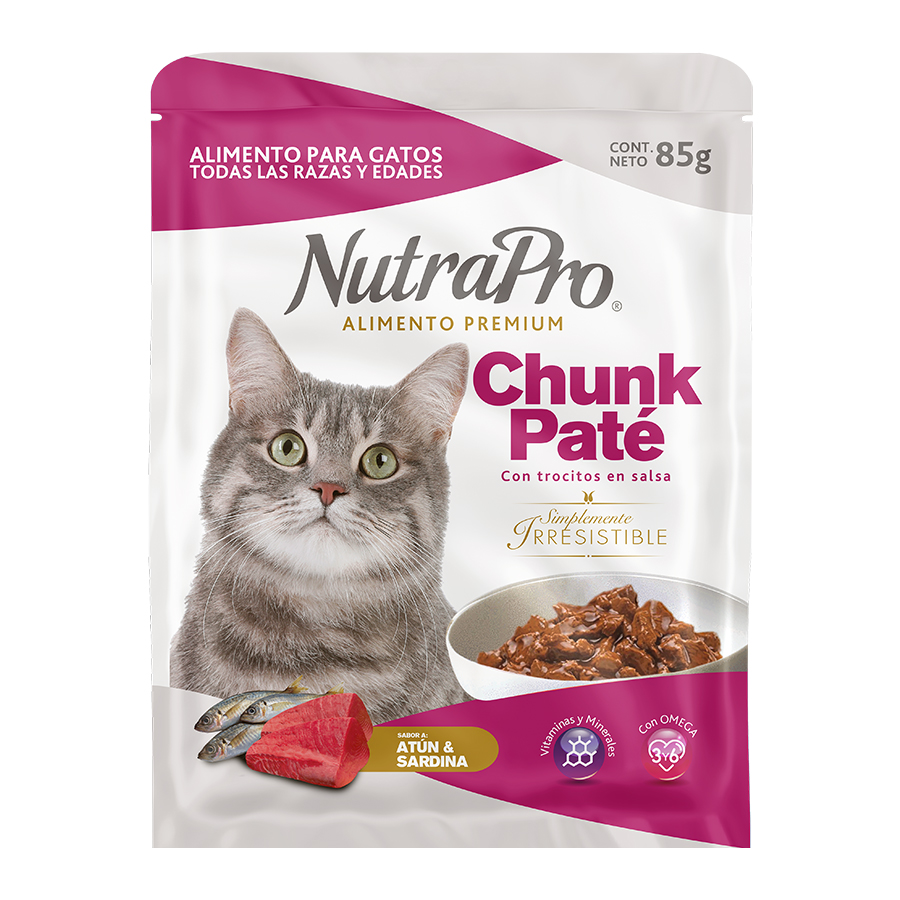 Alimento para gatos nutrapro atún-sardina 85gr 463666