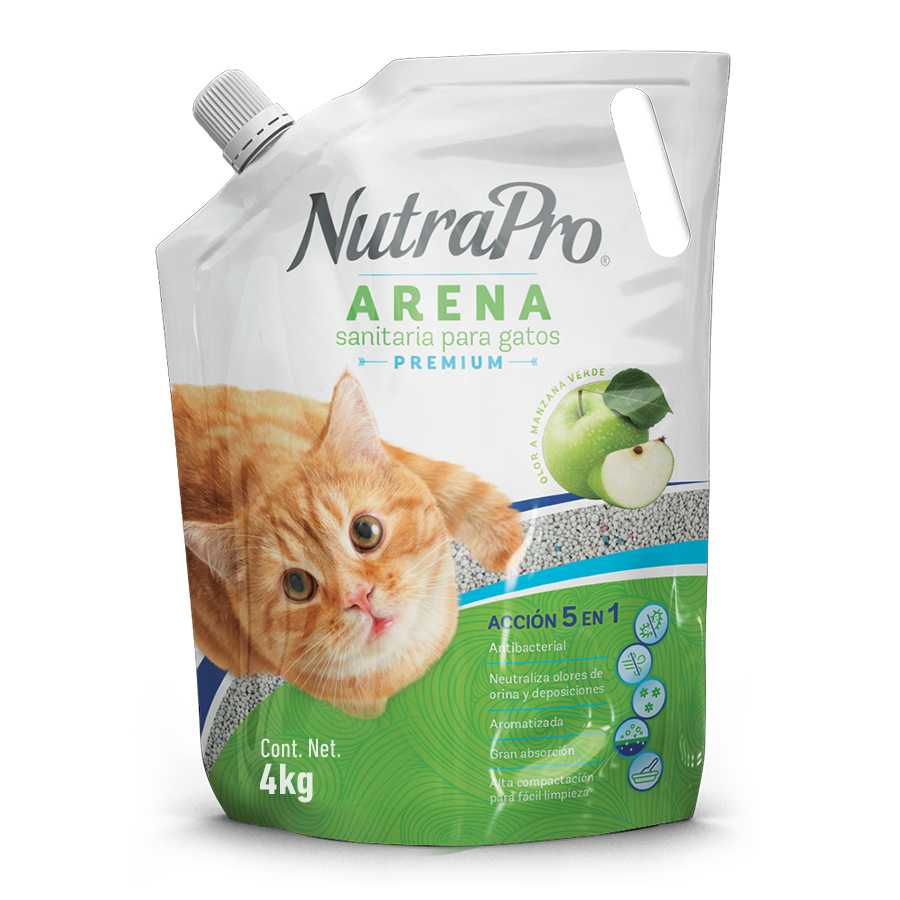 Arena nutrapro gatos manzanax4kg 463673