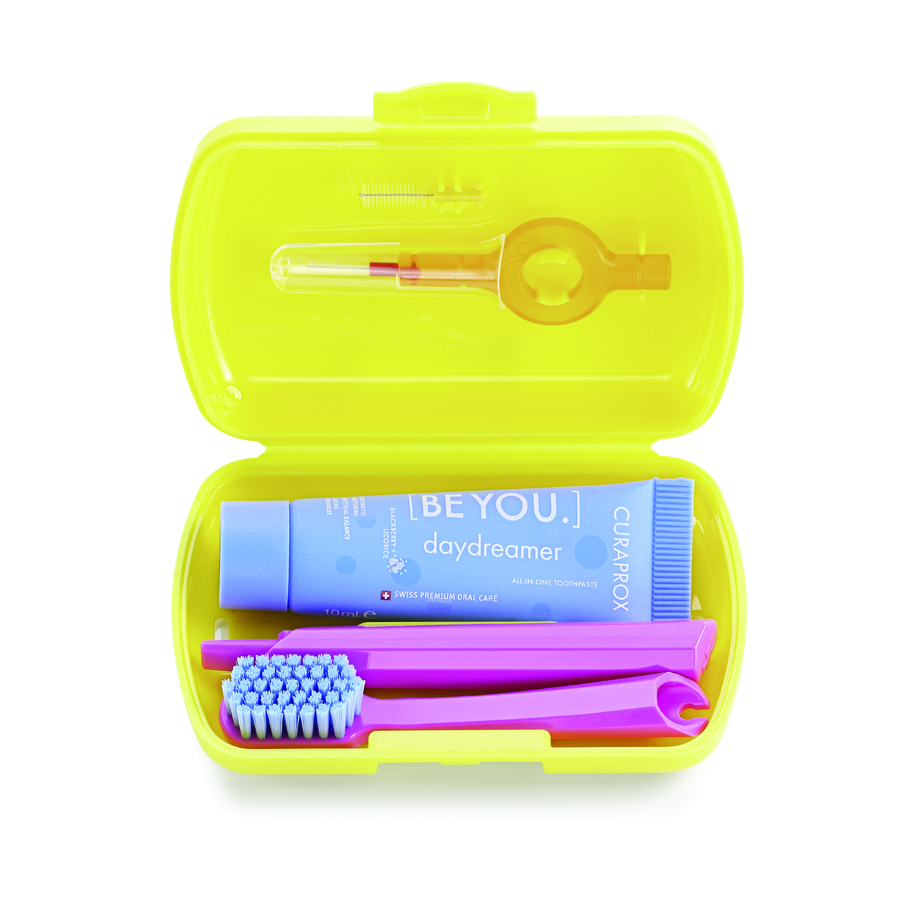 Curaprox travel set amarillo pas 463974