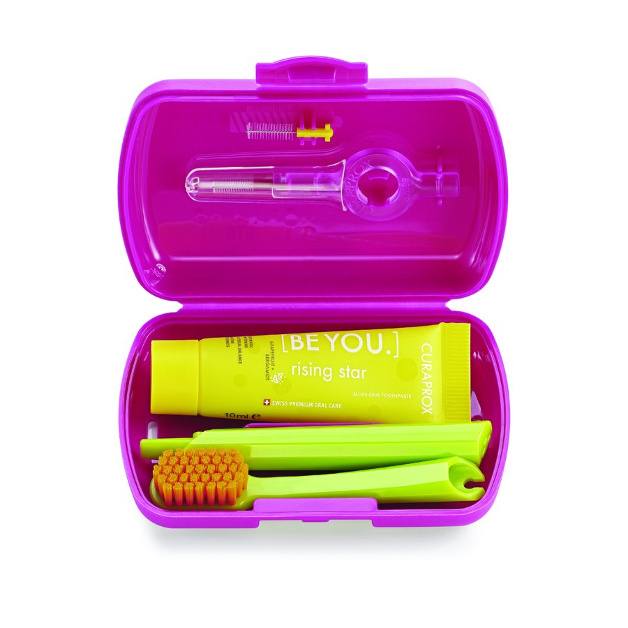 Curaprox travel set rojo-pasta 463976