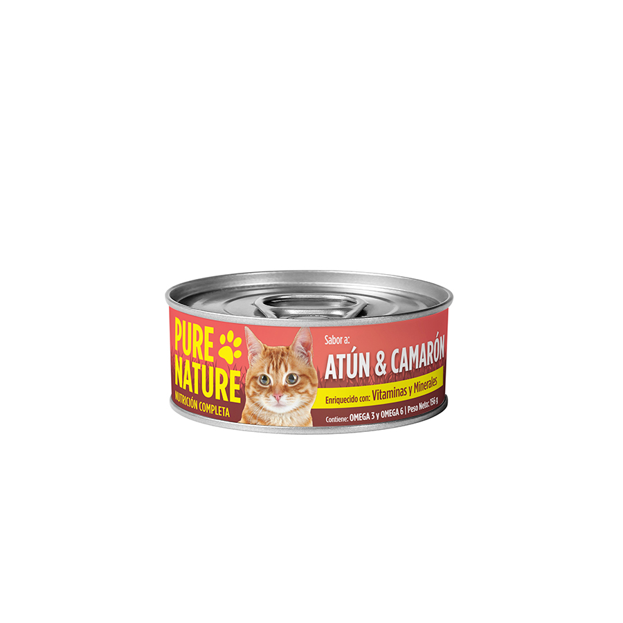 Alimento para gato nature atun-camaron 156 g 464156