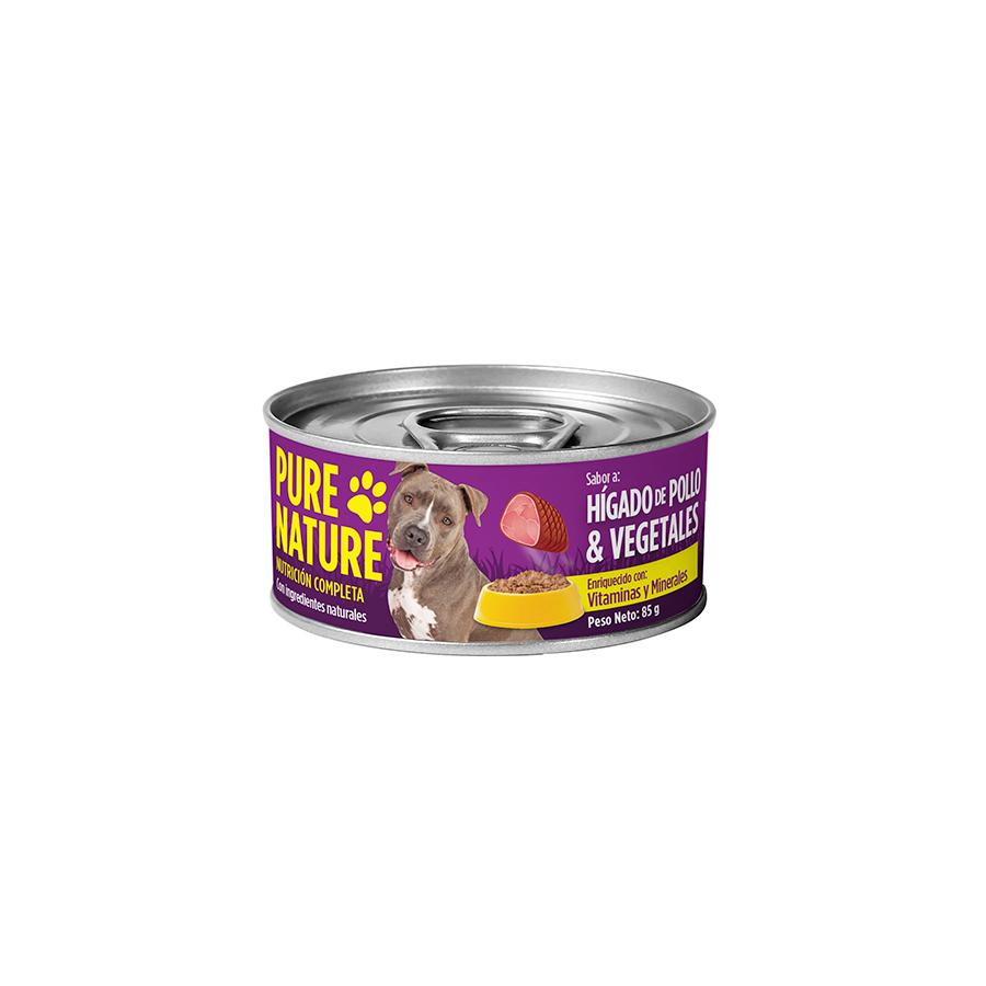 Alimento para perro nature higado-pollo 85 g 464161