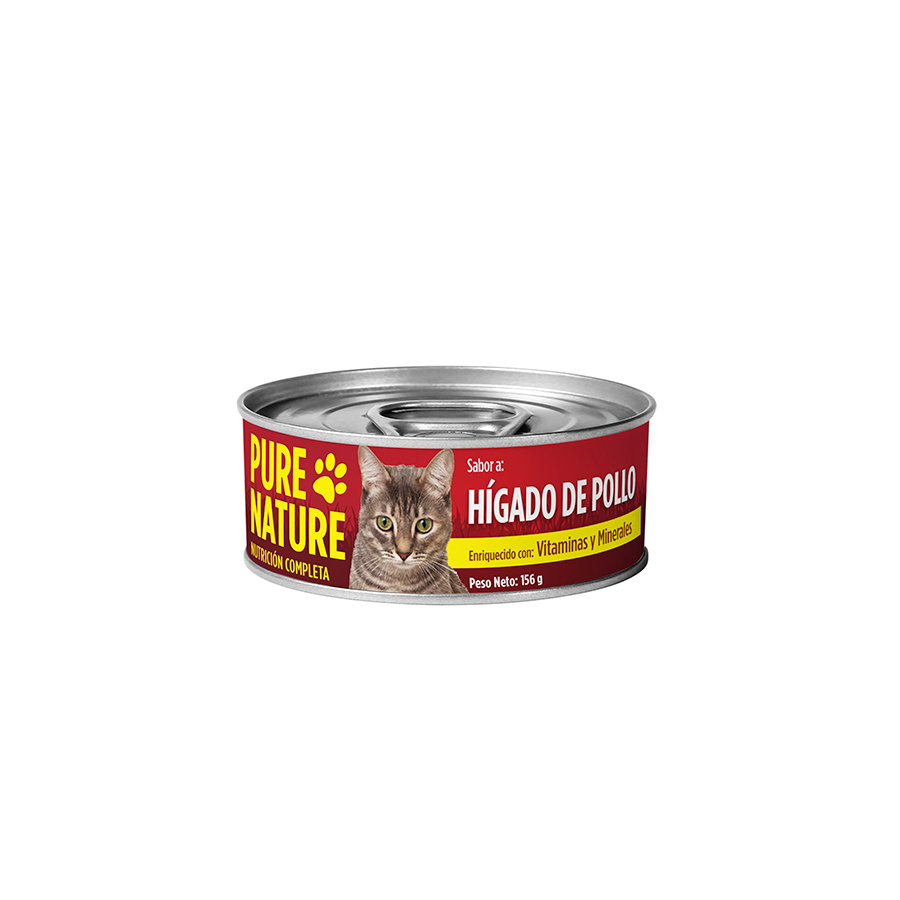 Alimento para gato nature higad/pollo 156 g 464163