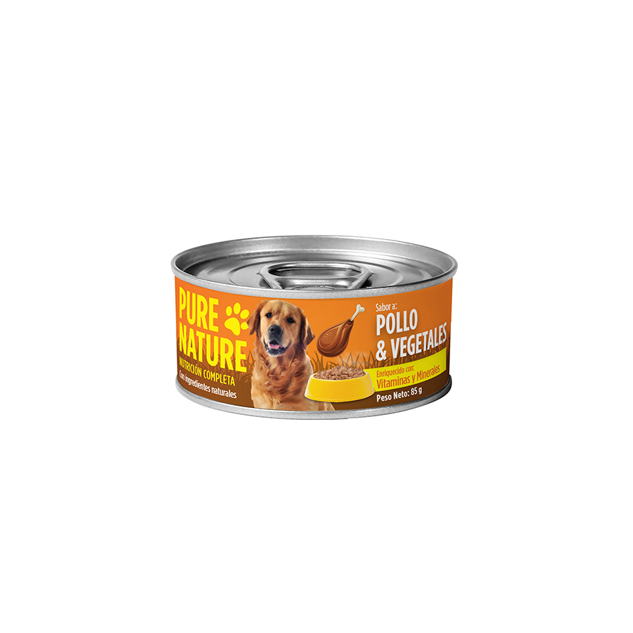 Alimento para perro nature pollo/vegeta 85 g 464170