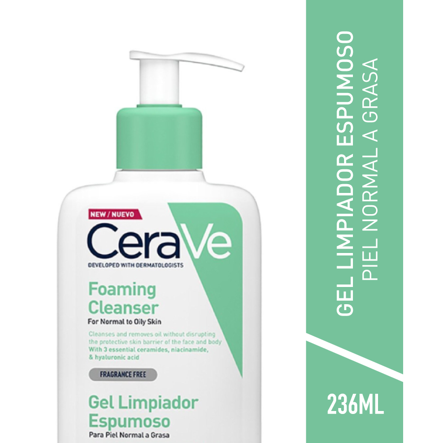 Gel limpiador cerave espumoso 236 ml 464360